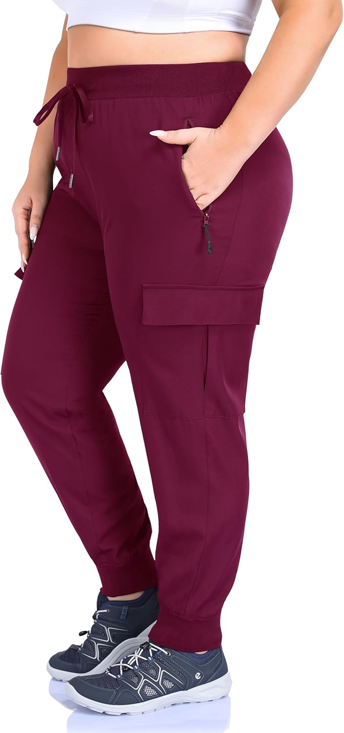 ZERDOCEAN Women's Plus Size Hiking Pants Lightweight Quick Dry Cargo Joggers Athletic Pants - Image 2
