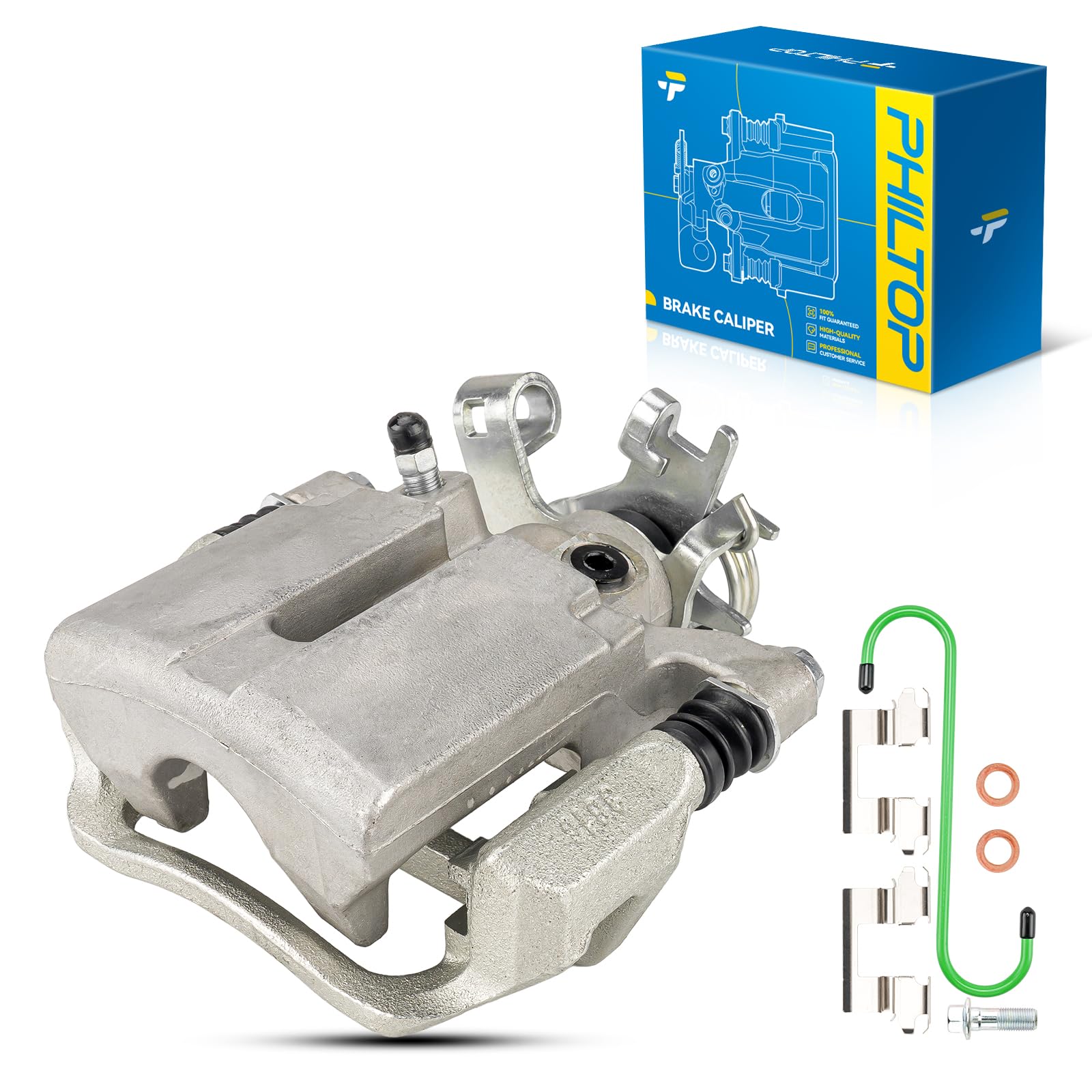 PHILTOP Rear Left Caliper for 2008-2012 Chevy Malibu, 2005-2010 Pontiac G6
