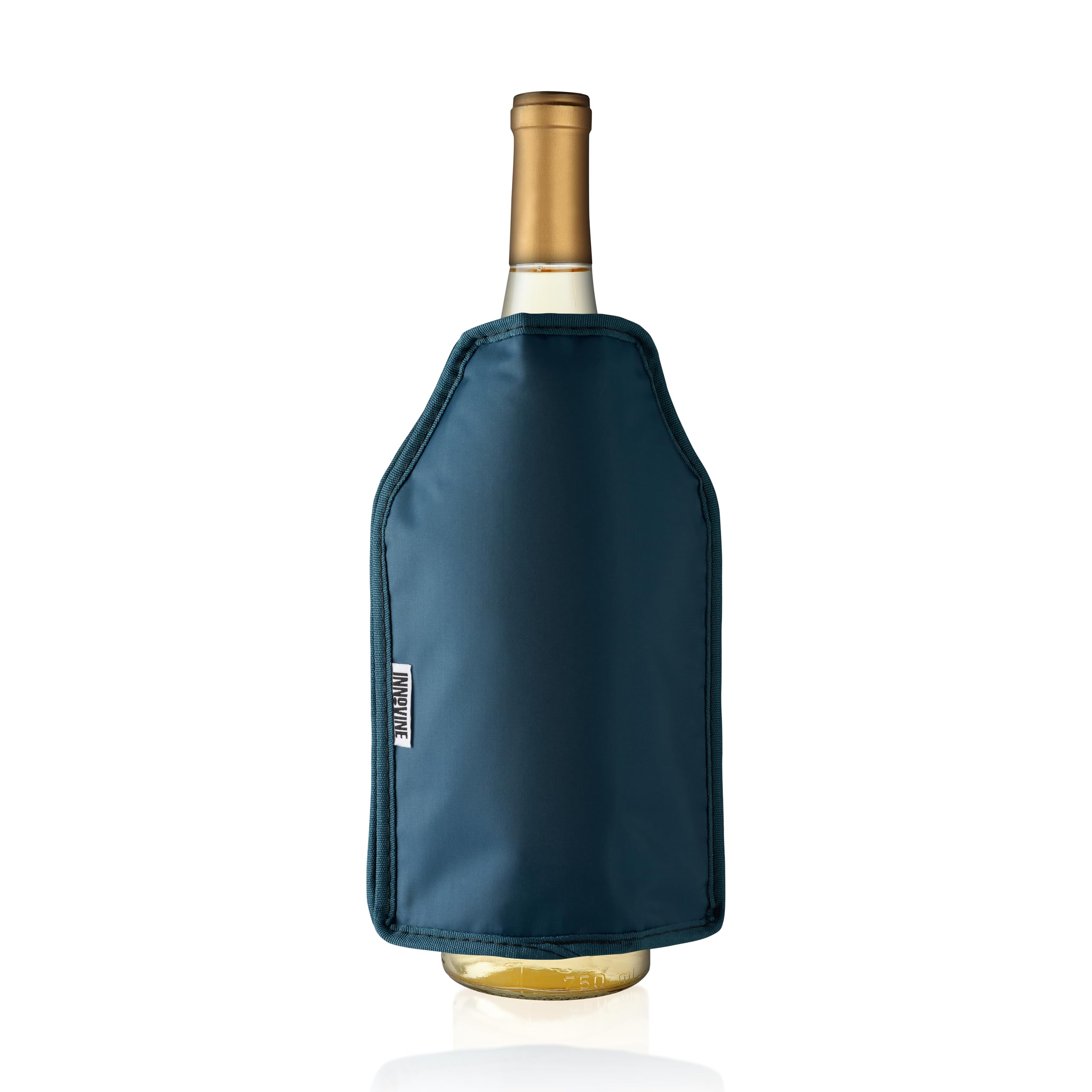 Innovine Wine Bottle Chiller Sleeve, Freeze Gel Wine Bottle Cooler, Reusable Portable Cooler Sleeve for Travel, Picnics, Camping, Beach Party, Outdoor Event, Fits Standard Bottles, Deep Teal, 1-Pack
