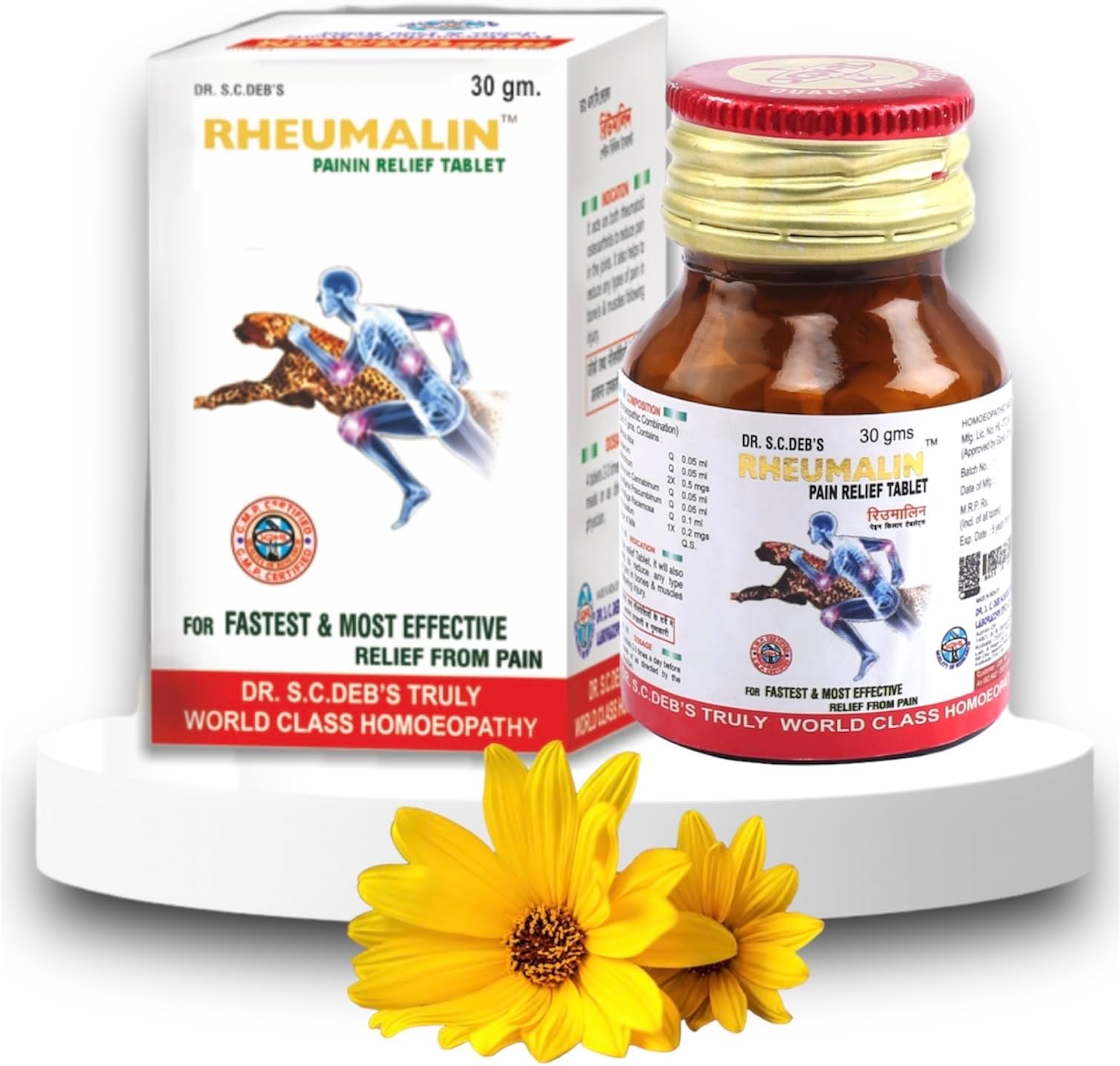 Medasp-17 Rheumalin Pain Relief Tablet Homeopathic - SET OF 2 Bottles