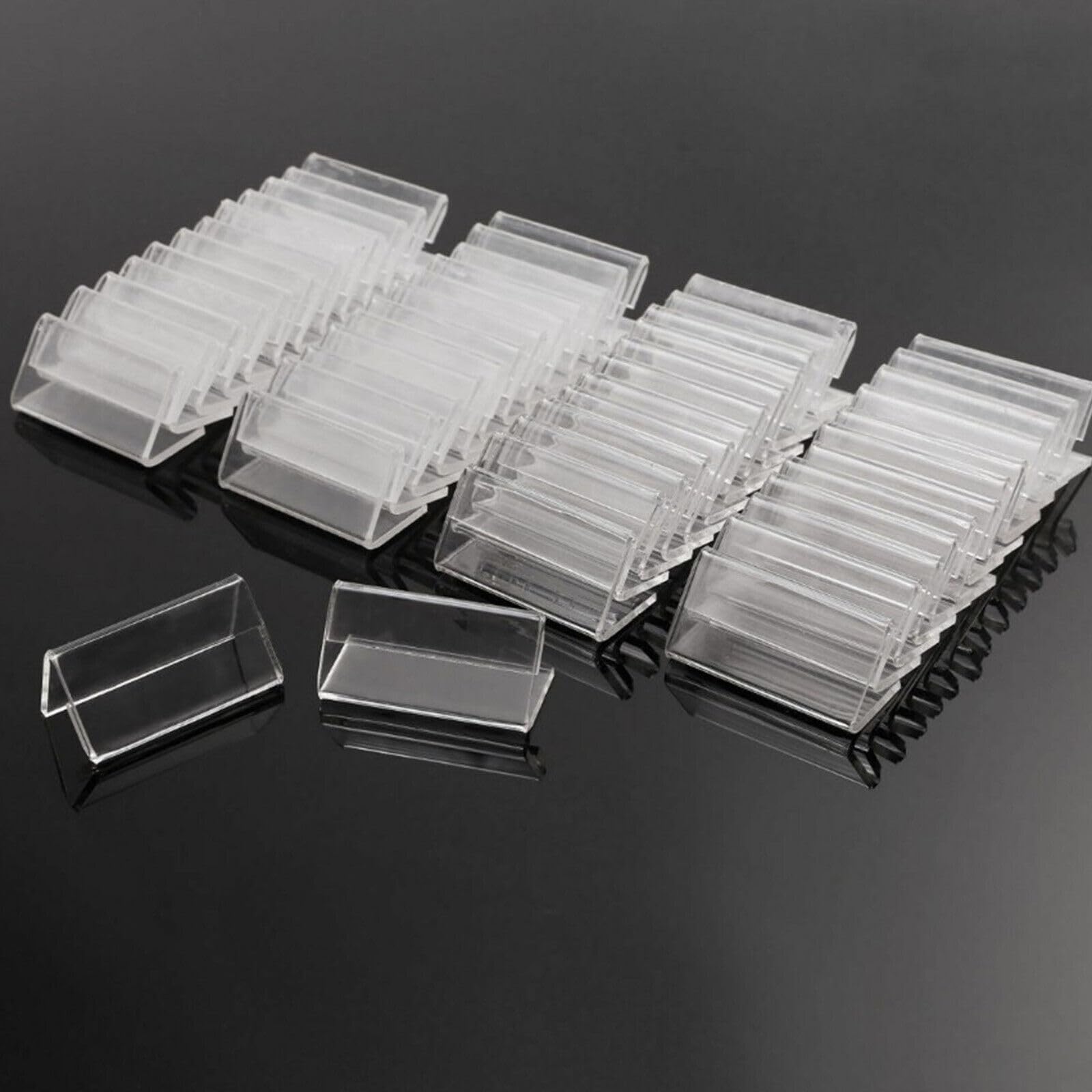 4x2cm Mini Acrylic Sign Display Holder Price Name Card Tag Label Stands 20Pcs