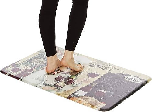 Miniatura 15 de J&V TEXTILES - Alfombra antifatiga y antideslizante impermeable de confort para cocina, piso del hogar, lavandería y oficina (gris, 20" x 36")