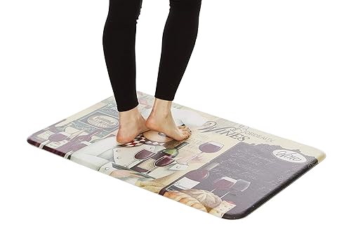 J&V TEXTILES Anti Fatigue Cushioned Comfort Mat, Ergonomically Durable, Supportive,