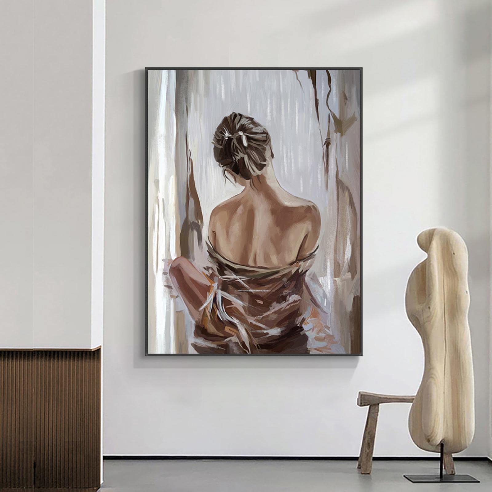 Retro elegancka seksowna pani portret płótno obraz plakat nadruk sztuka ścienna obraz do salonu dekoracje wydruki 50 x 70 cm x 3 bez ramy