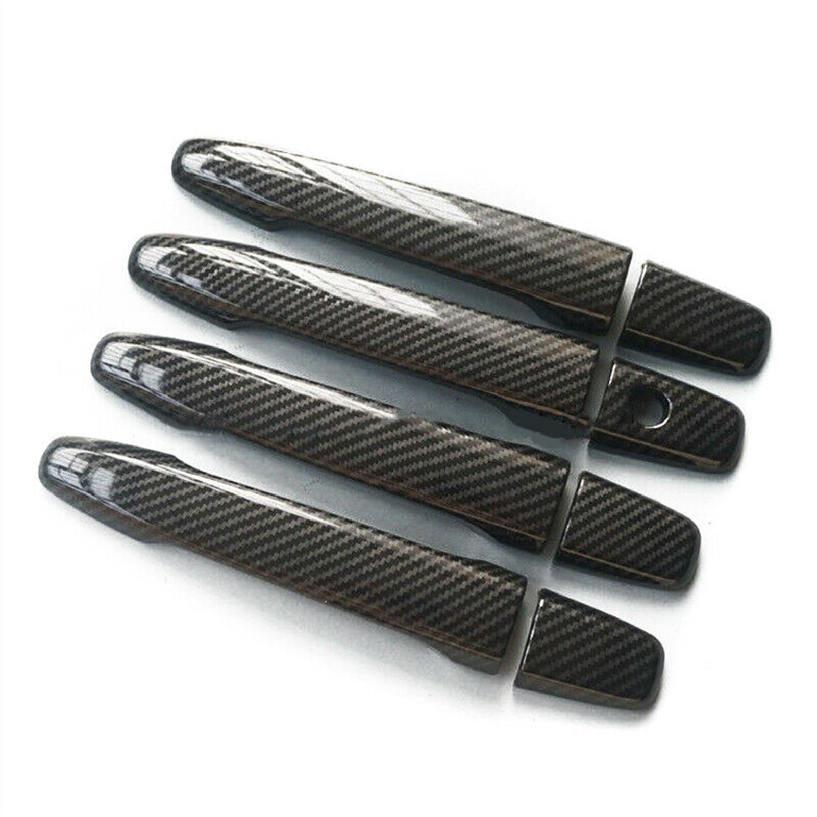 Fahbstr One Color Car Inner Handle For Mitsubishi Lancer Ex Evolution 8 Pcs/Set Carbon Fiber Car Style Door Handle Cover Decoration Trim