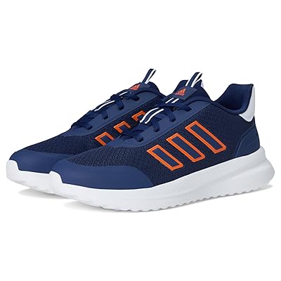 adidas Kids X_PLR Path Shoes (Little Kid/Big Kid) Kids Shoes Dark Blue/Semi Impact Orange/White