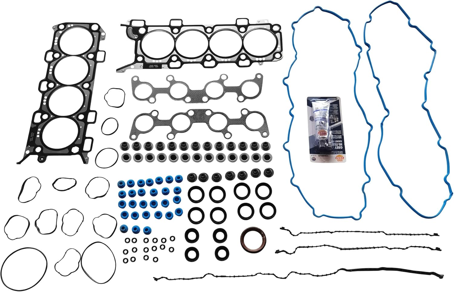 Partsflow Cylinder Head Gasket MLS Set for Ford F-150 V8 2013-2014 for Ford F-150 V8 Flex 2011-2014 for Ford Mustang V8 2011-2014 4951CC 302CID (32 Valve), VIN Code F OE#HS26550PT