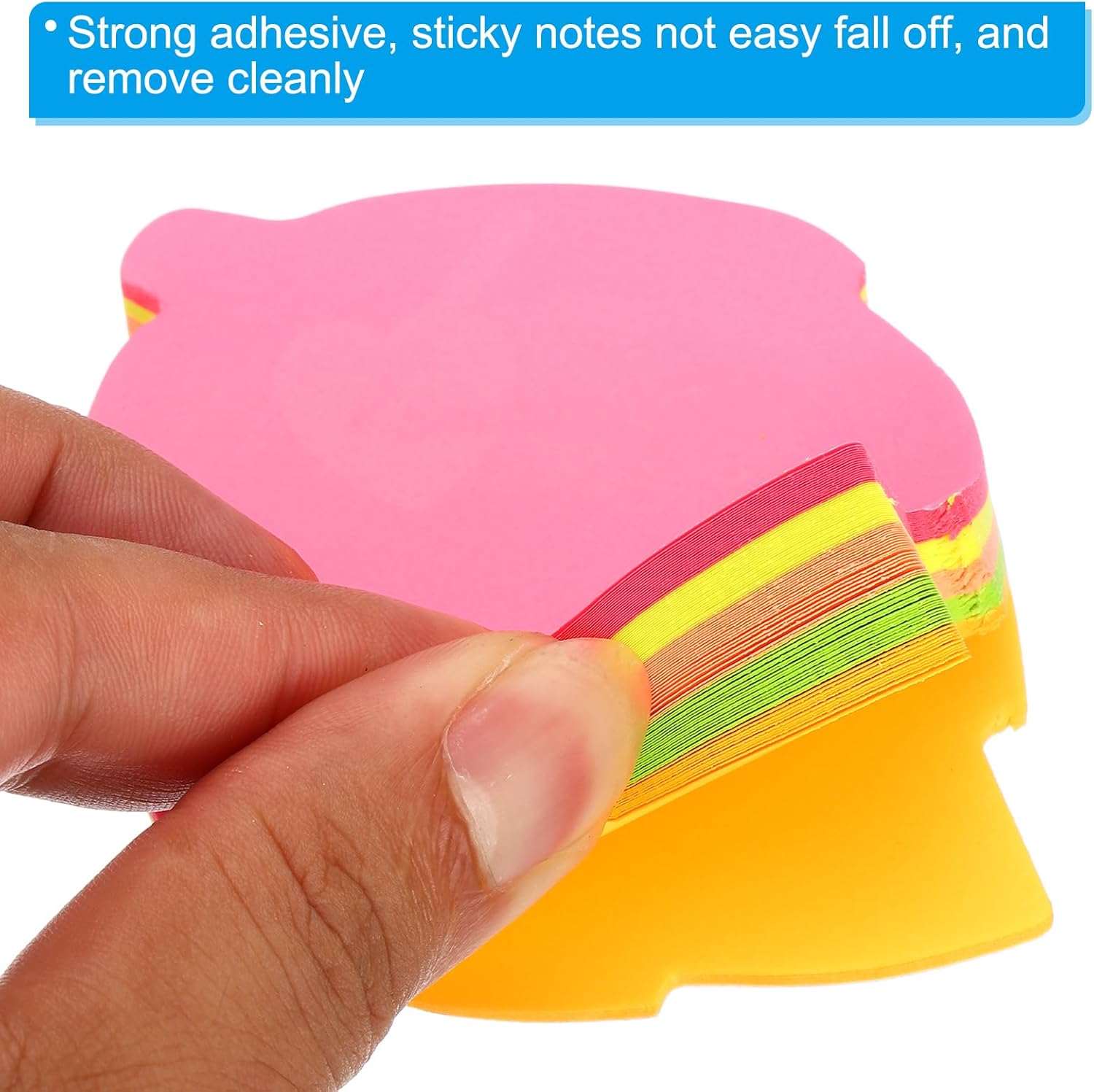Notas Adhesivas SIMONA - Con Forma De Estrella, 6 Colores, Brillantes, 75 Hojas/bloc De Notas Autoadhesivas (6 Almohadillas Para Orejas Notas Adhesivas Para Imprimir