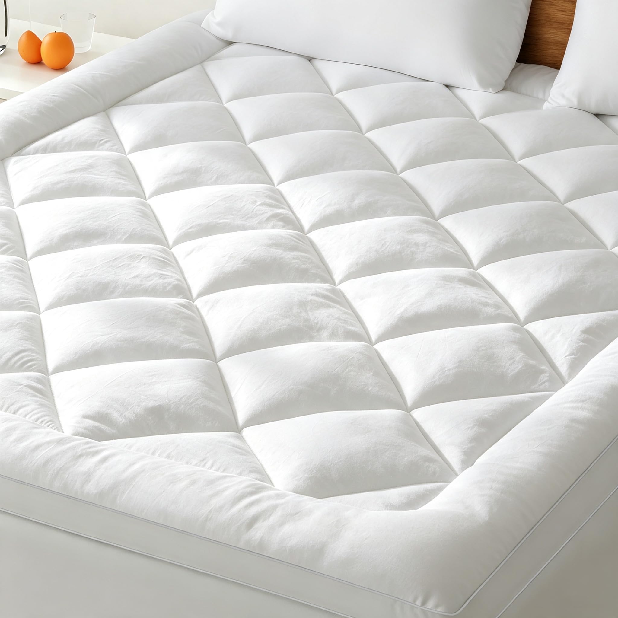 BedStory Surmatelas 90 x 190cm Blanc, surmatelas Ultra-Doux avec Poches Profondes, protège-Matelas Lavable en Machine, adapté aux Matelas jusqu'à 40 cm d'épaisseur