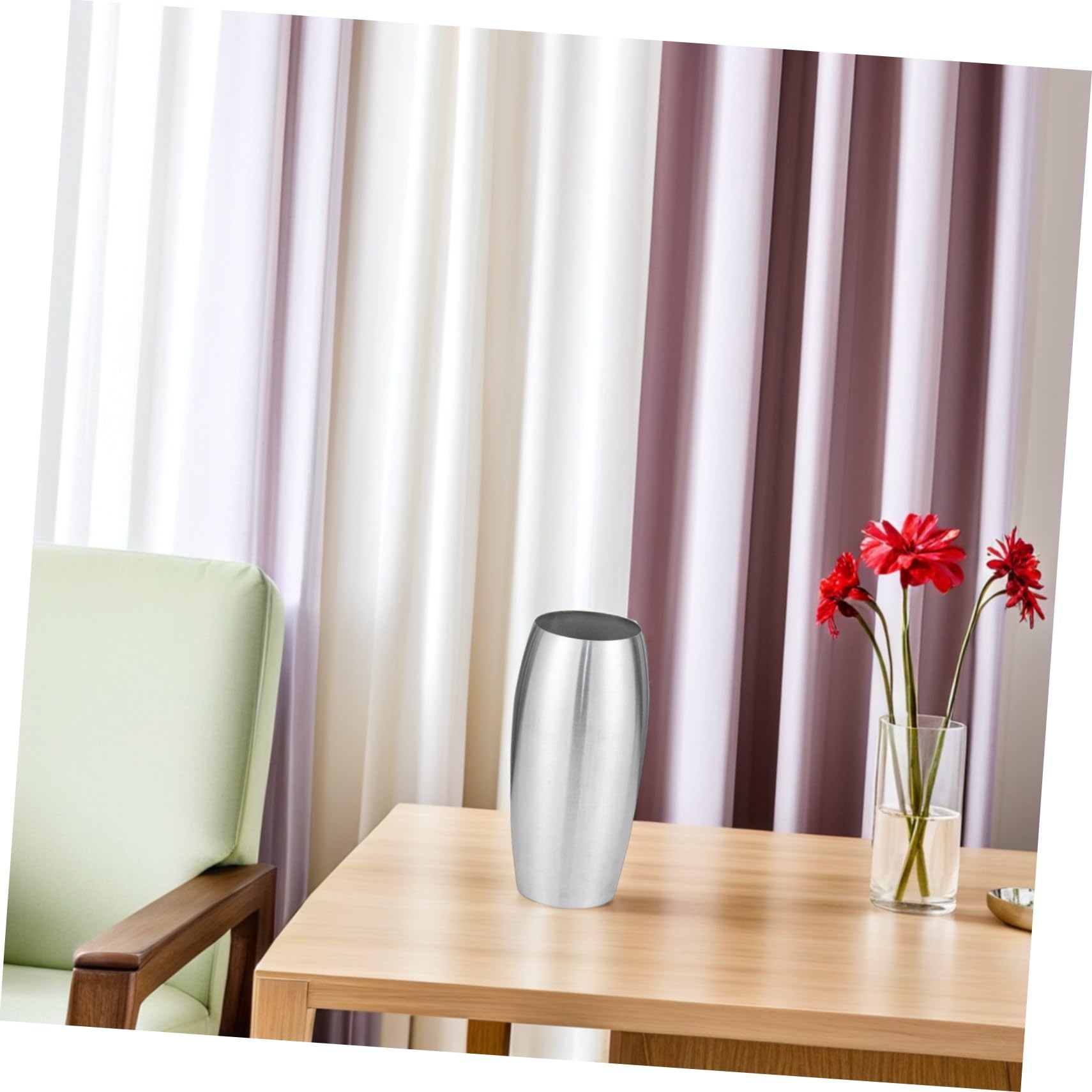 Vaso da Tavolo in Acciaio Inossidabile Moderno per Decorazioni Casa e Matrimoni Portafiori in Metallo per Centrotavola e Allestimenti Floreali per Eventi e Feste Facile da Pulire e