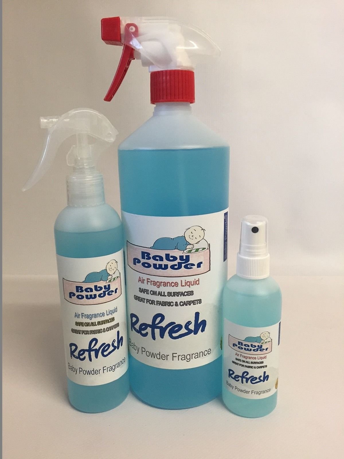 Buy AIR FRESHENER 3 Pack 1L, 250ml & 125ml Atomizer Baby Powder