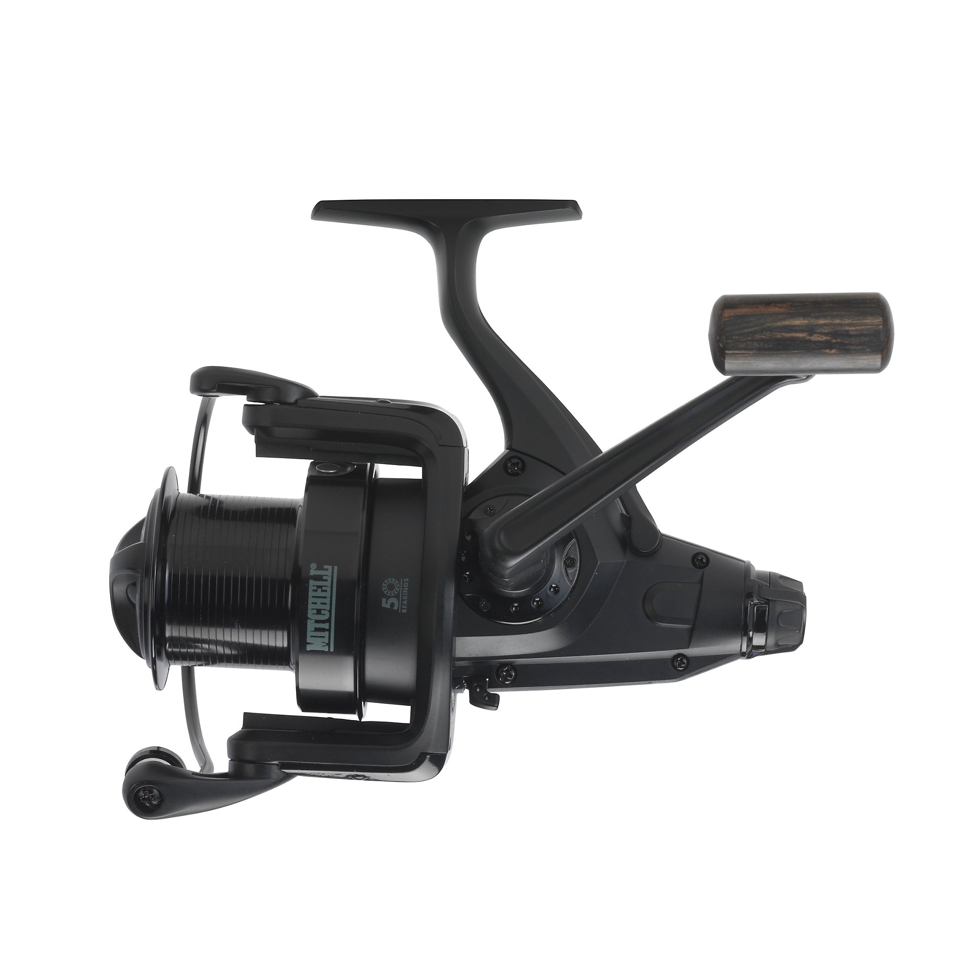 Mitchell Avocet Black Edition Moulinet Type Long Cast pour la Pêche au Poser en Eau Douce, Pêche de la Carpe et Silure, Bon Rapport Qualité Prix, Caperlan