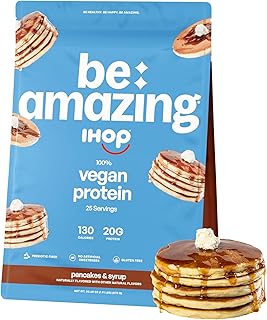 Vegan Protein Powder, IHOP Pancakes & Syrup, 20g Plant Based Protein with Prebiotic Fiber, Low Carb, Dairy and Gluten Free Shake Mix, No Added Sugar, 29.3 oz, 25 Servings