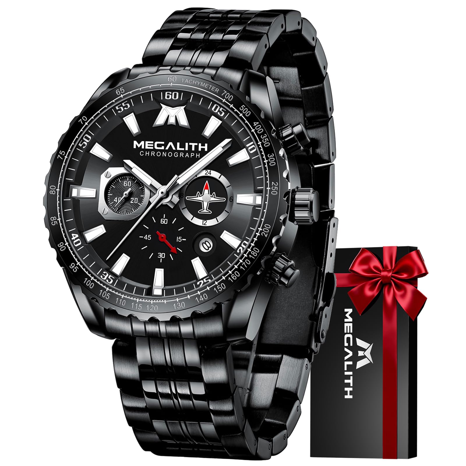 Mens Watches Designer Large Face Analogue Watch for Men Waterproof Stainless Steel Wrist Watch Luminous Date Gents Watches