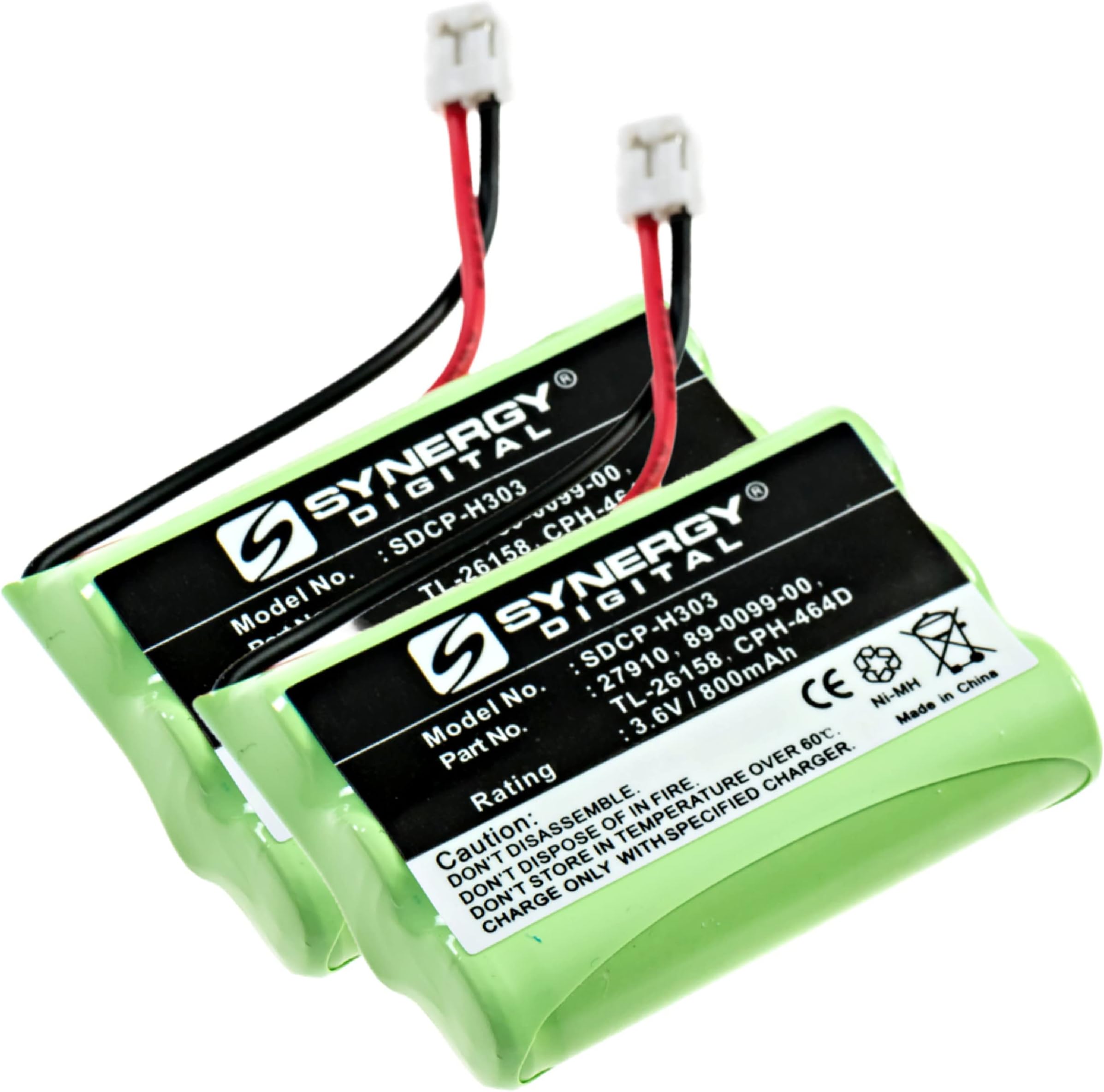 Synergy Digital Cordless Phone Battery, Compatible with AT