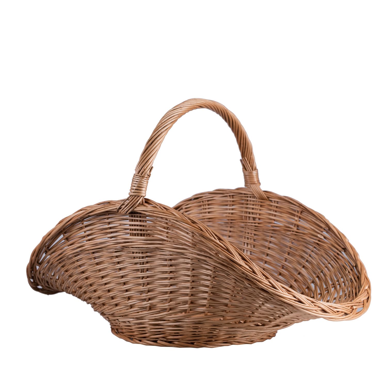 Cesta Portalegna da Interno in Vimini Porta Legna da Interni Fatto a Mano Cesta in Vimini per Legno Cestino per tronchi Ceste per Legna da Interno