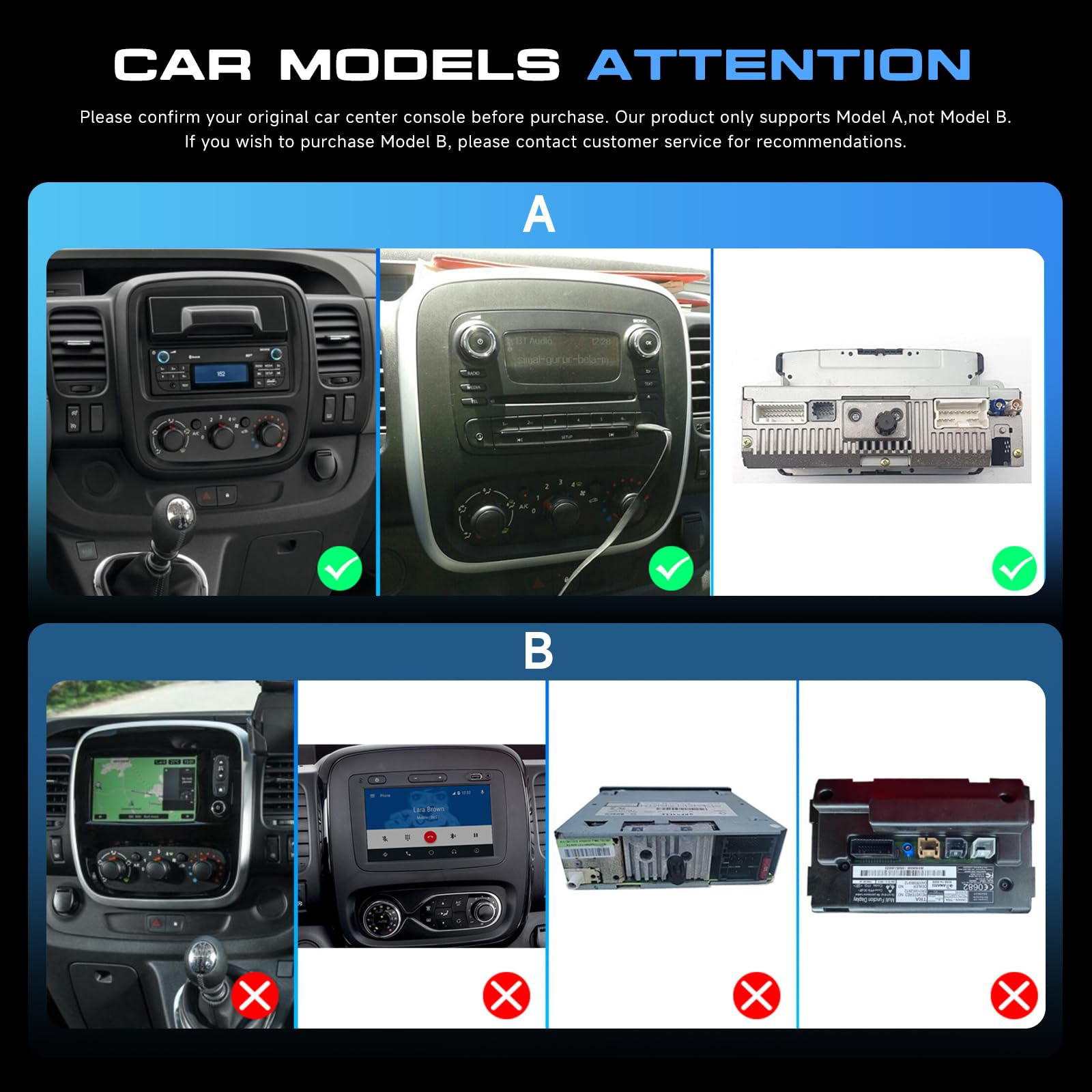 Hodozzy 2G+64GB Android Autoradio für Opel Vivaro B 2014-2018/ Renault Traffic 3 2014-2021 Wireless Carplay Android Auto, Radio 9 Zoll Touchscreen mit Navi WiFi Bluetooth FM RDS mit Rückfahrkamera
