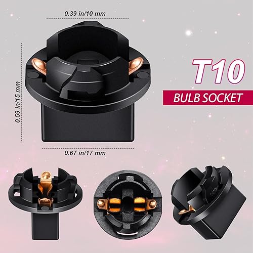 Miniatura 10 de Frienda 40 bombillas LED T10 194 168 para instrumentos de tablero con enchufe de bloqueo giratorio, bombillas de racimo de instrumentos para panel