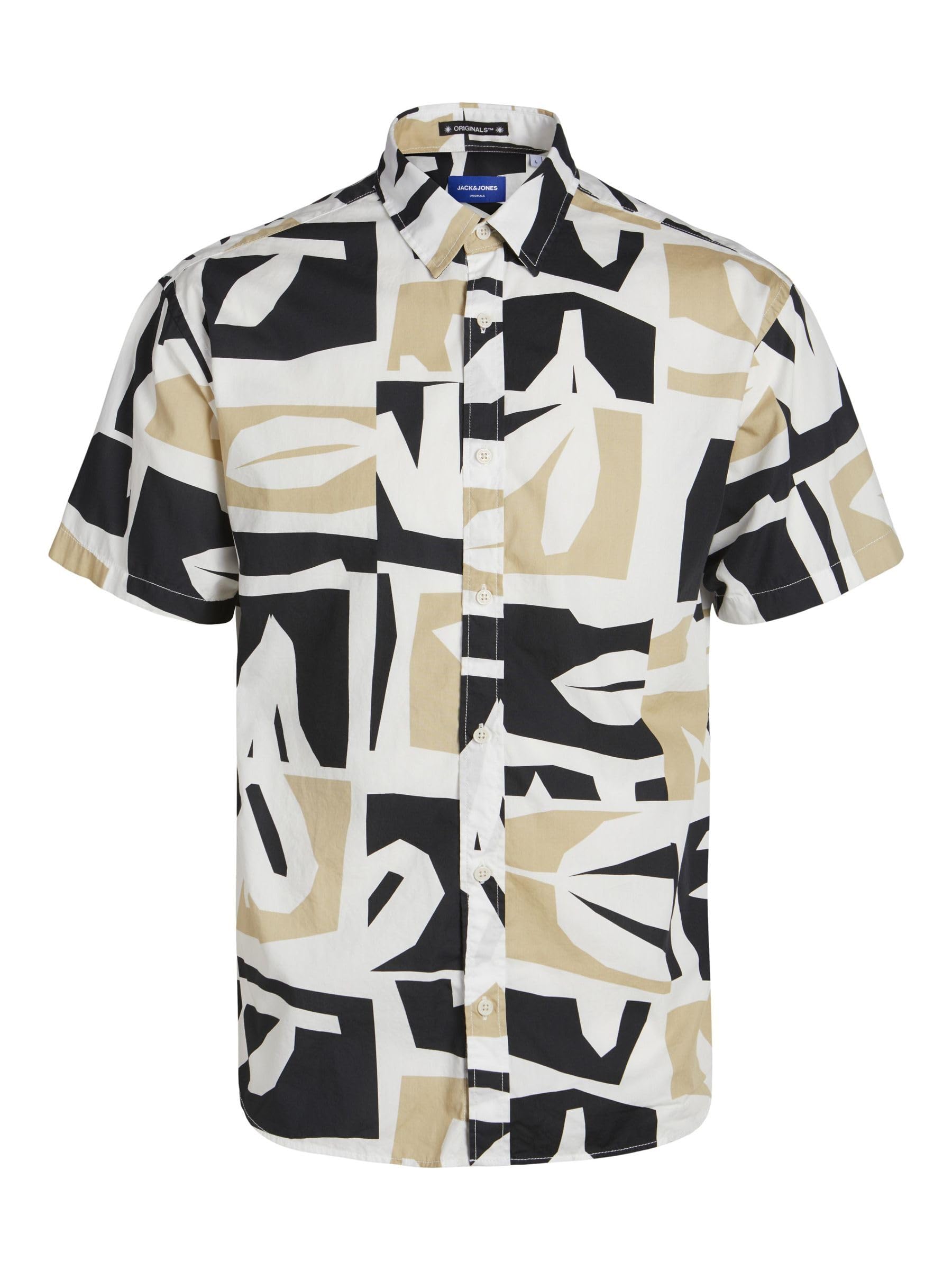 Jack & Jones Jorjoshua Aruba AOP Shirt SS Camisa de Manga Corta para Hombre