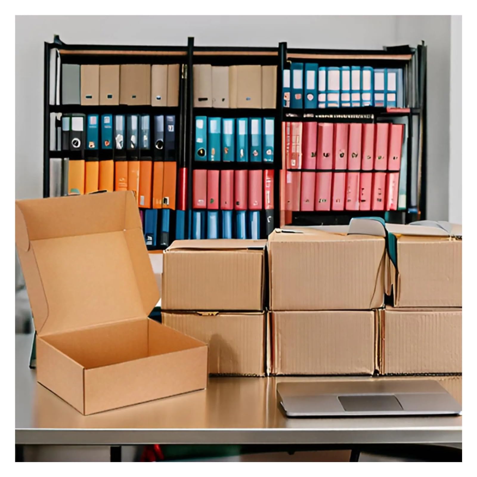 Caja de transporte marrón 30 piezas, cartón pequeño corrugado, utilizado for cajas embalaje, artesanal para Embalaje y Correo