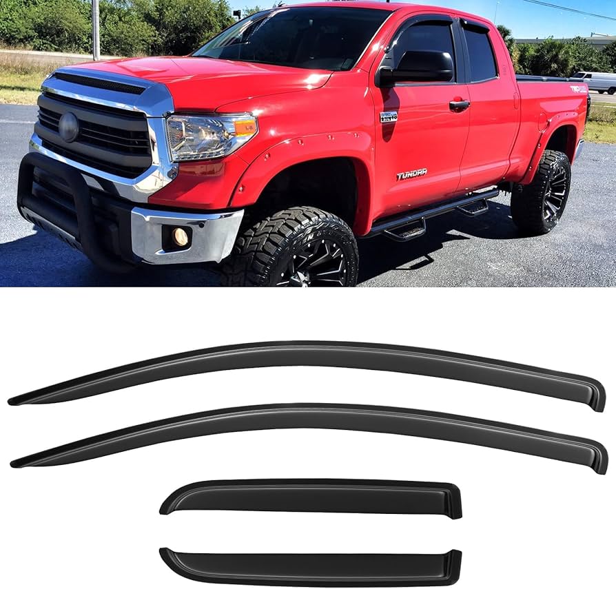 Tundra リバイズド Amazon.com: Window Visors Rain Guards for 2007-2021 Toyota Tundra
