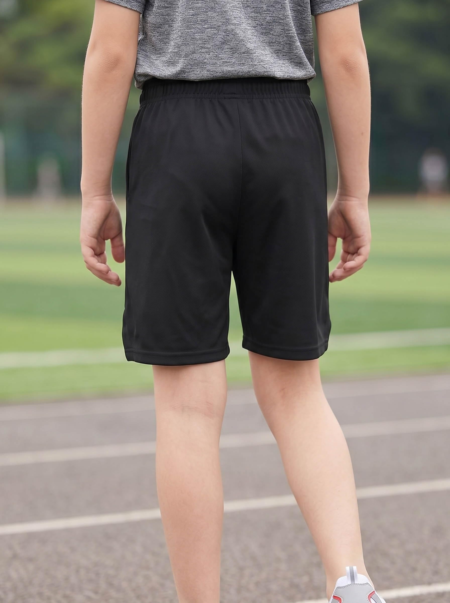 Pantalones cortos para niños, elegantes, absorben la humedad, cómodos, ligeros, suaves, para jugar, gimnasio, escuela, uso diario casual — view 2