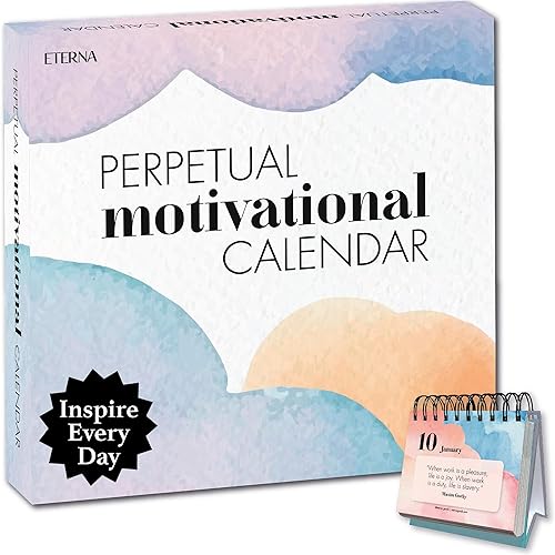 Motivational Perpetual Daily Desktop Calendar | 365 Inspirational Positive Quotes