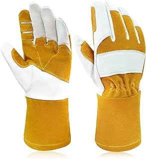 Top 5 best Mig Welding Gloves 4 Cowhide Welding Gloves - Long Cuff Cowhide