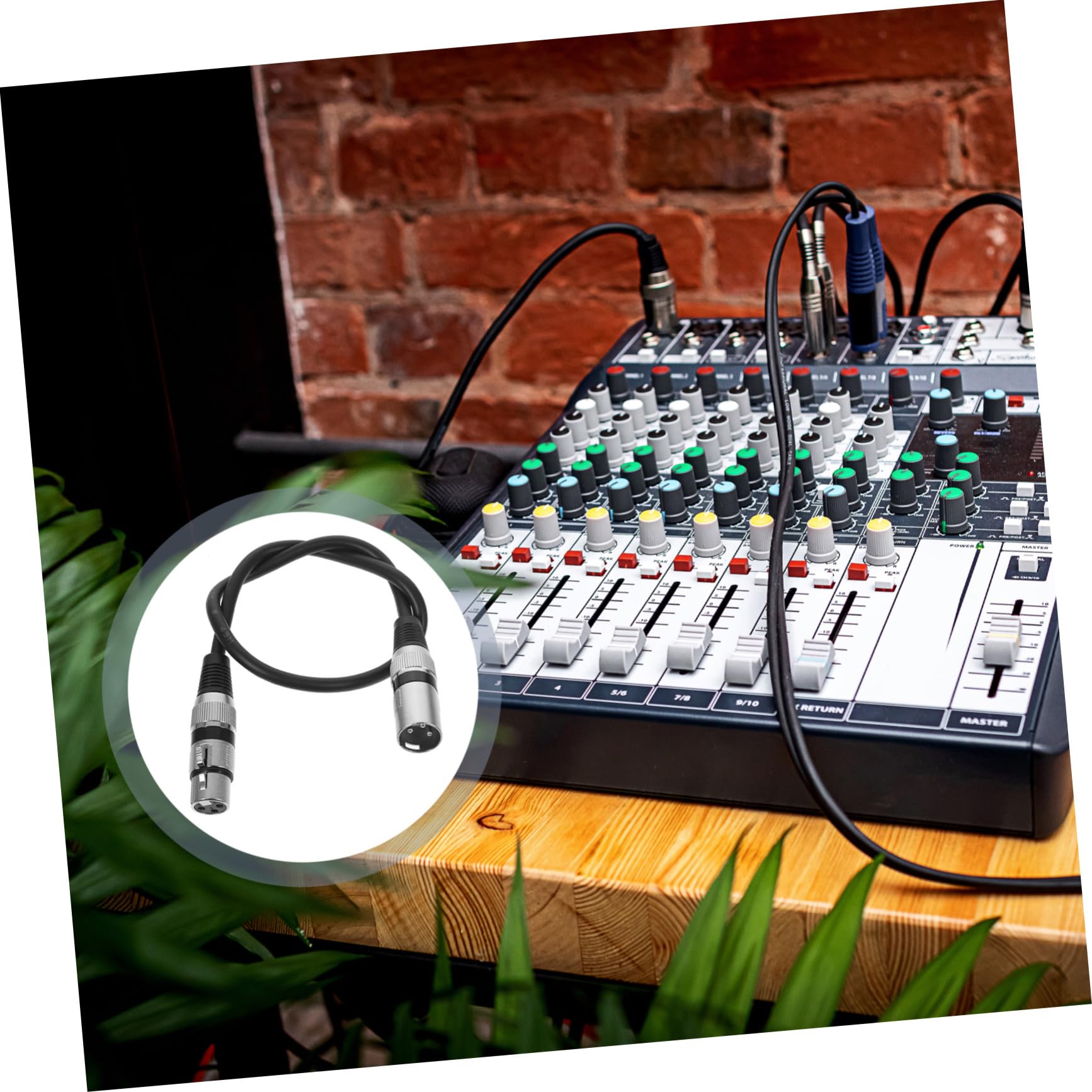 FRCOLOR 6piezas Cable de Audio Xlr Macho Hembra para Micrófono de Pines de Longitud Cable de Micrófono para Ktv y Escenario