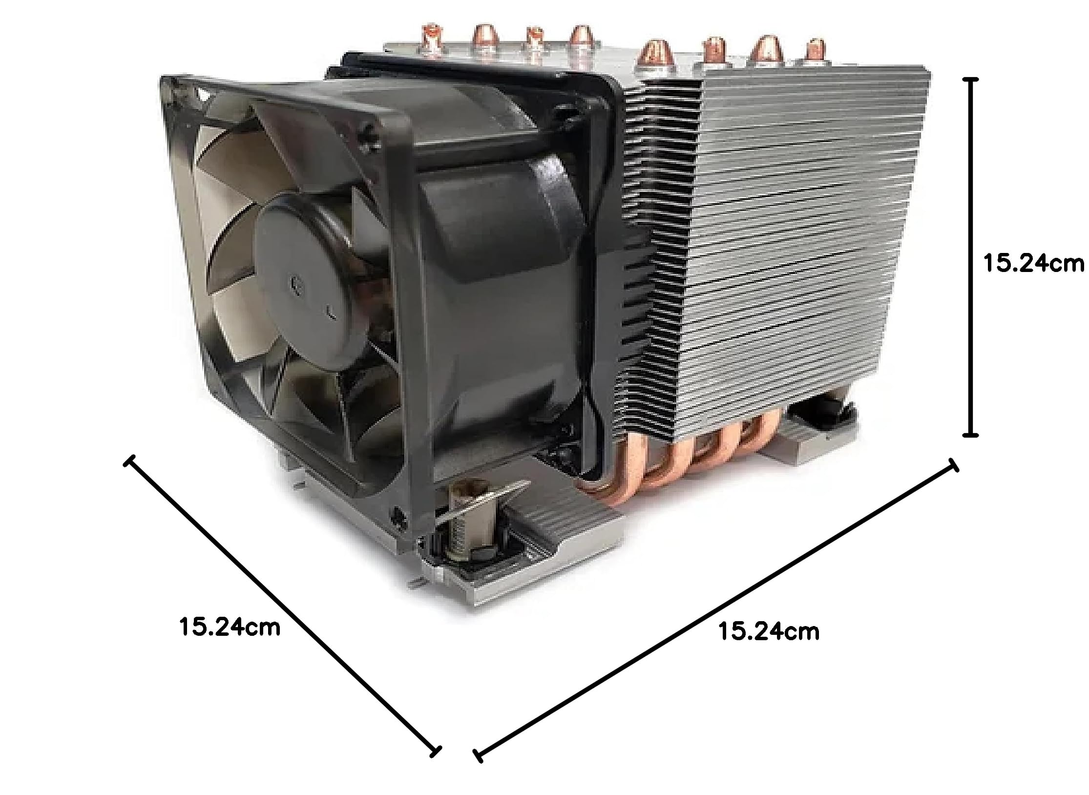 Dynatron S6 3U Active Cooler Aluminum Stacked Fins with Heat