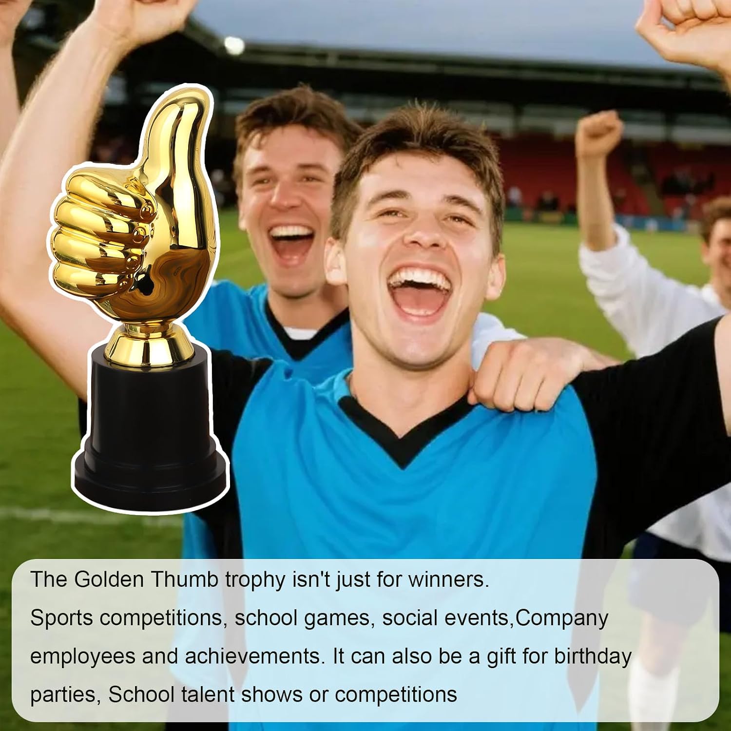 Gosknor Golden Thumbs Up Trophy, 13cm/5.12in