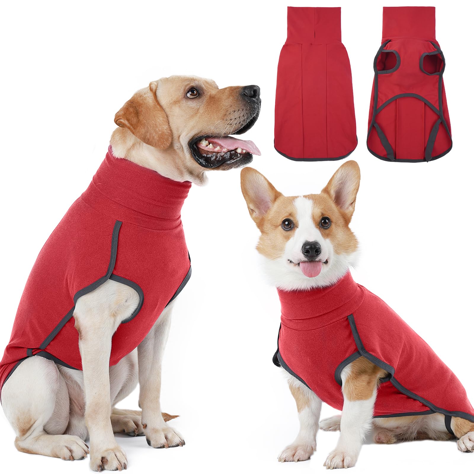 Hjyokuso Dog Jumper Fleece Vest Sweater, Warm & Lightweight Pullover Pajama Coat