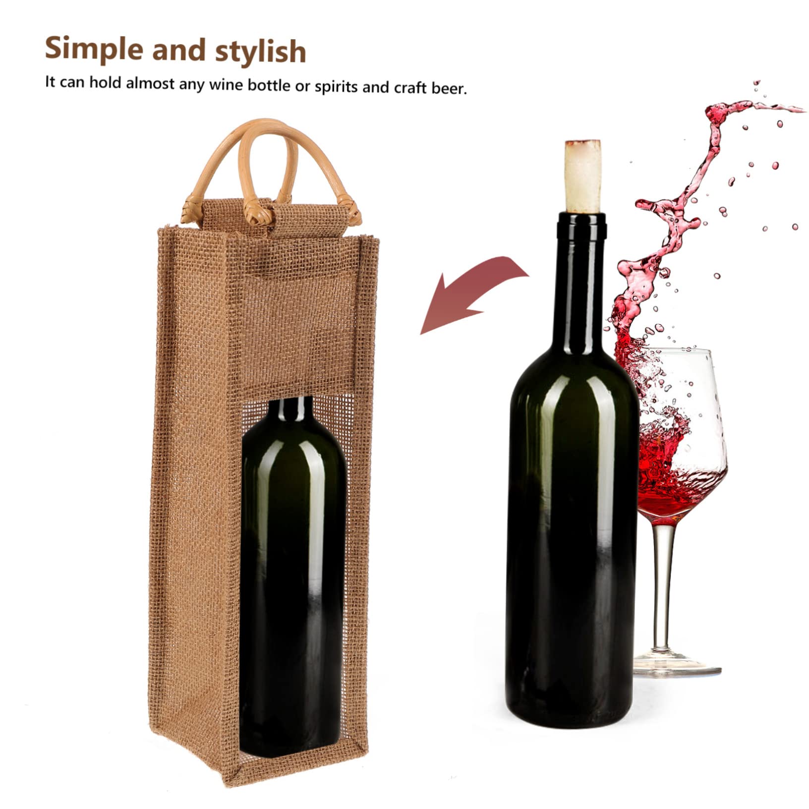 TOPBATHY 4piezas Bolsa De Transporte De De Resistente Elegante Adecuada Para Botellas De y Licores y Diseño