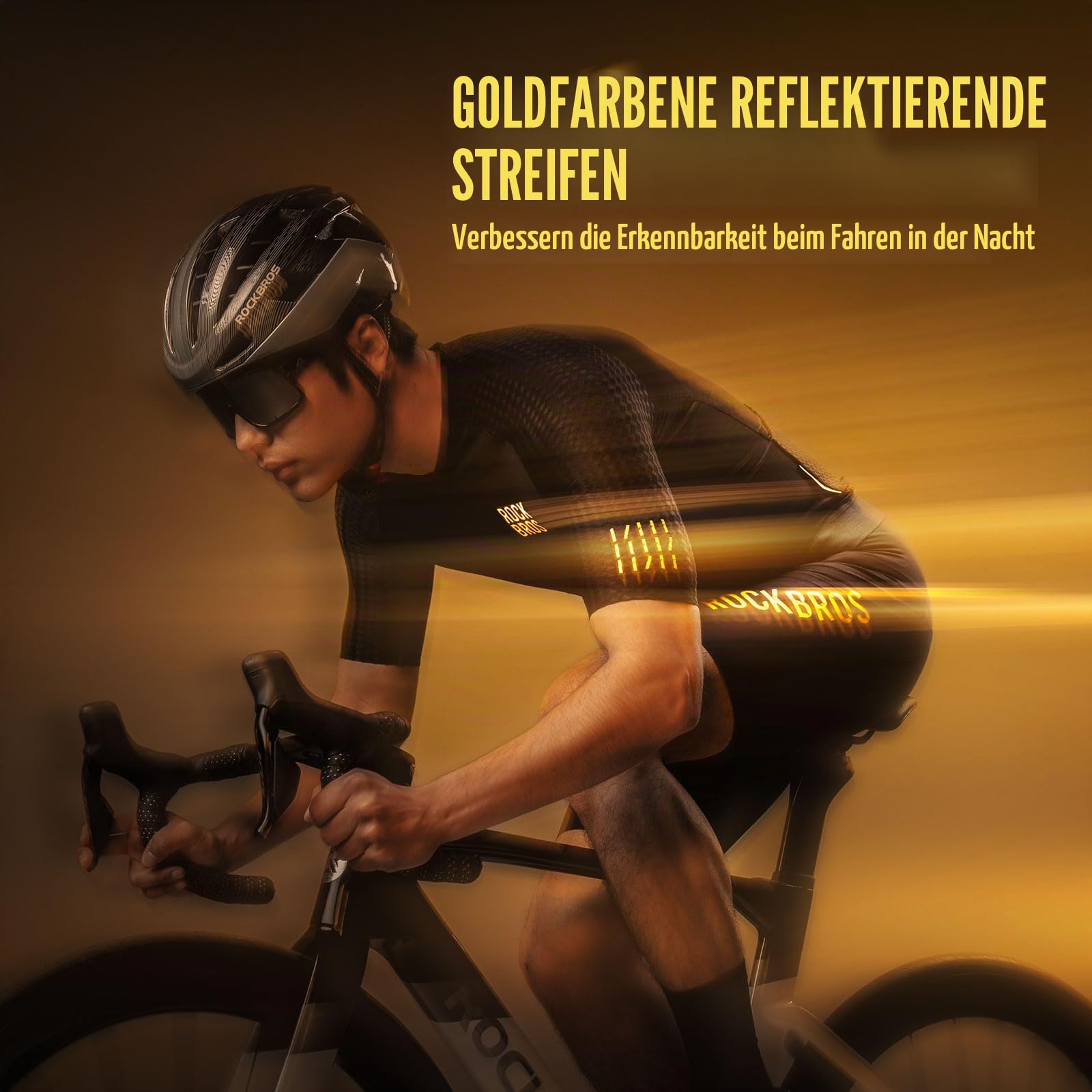 ROCKBROS Herren Damen Fahrradtrikot Kurzarm Radtrikot Rennrad Trikot Schnell trocknend Fahrradbekleidung Atmungsaktiv für Radsport MTB