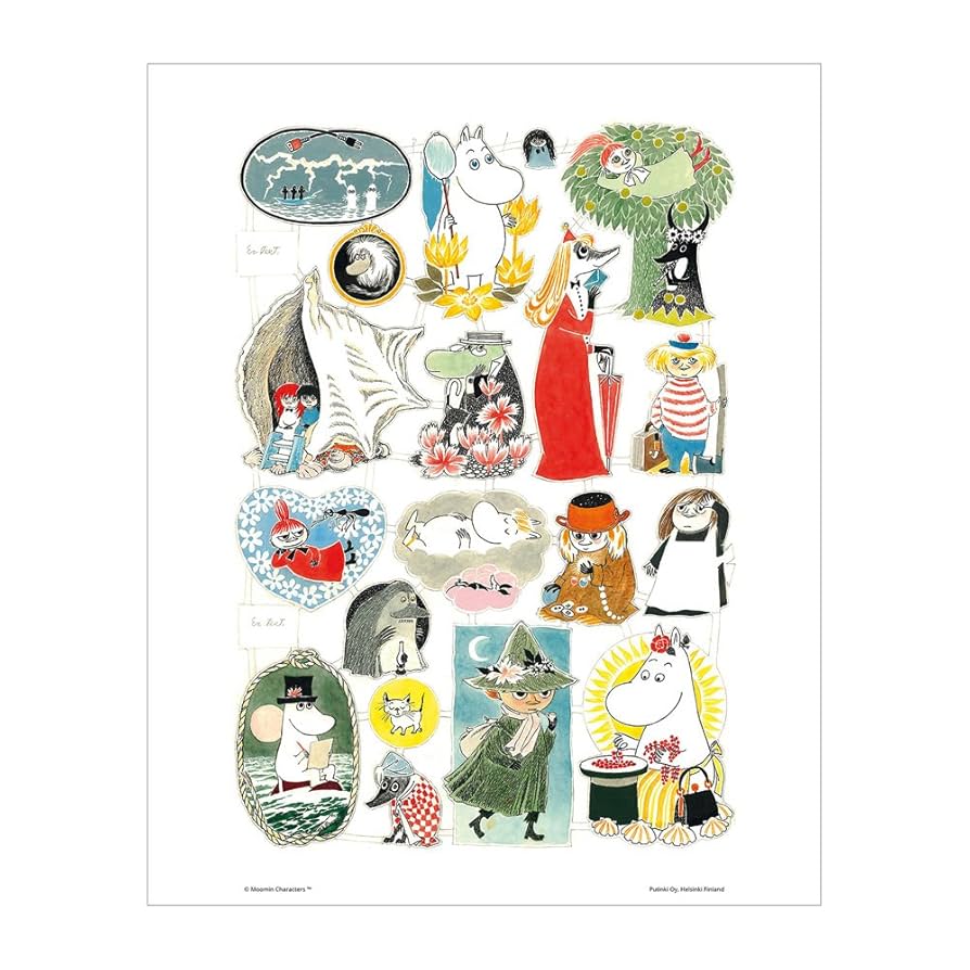 ムーミン ポスター　B2 限定版 001/500 Moomin ムーミン ポスター ( The Book about Moomin,Mymble and