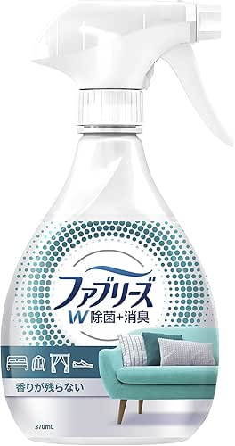 ファブリーズ W除菌+消臭スプレー 布用 香りが残らない 本体 370mL