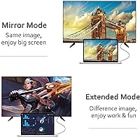 Vista 6 de Cable USB C a VGA de 6 pies, USB tipo C (Thunderbolt 3) a VGA, resistente trenzado para dispositivos USB 3.1, compatible con MacBook Pro, iPad Pro