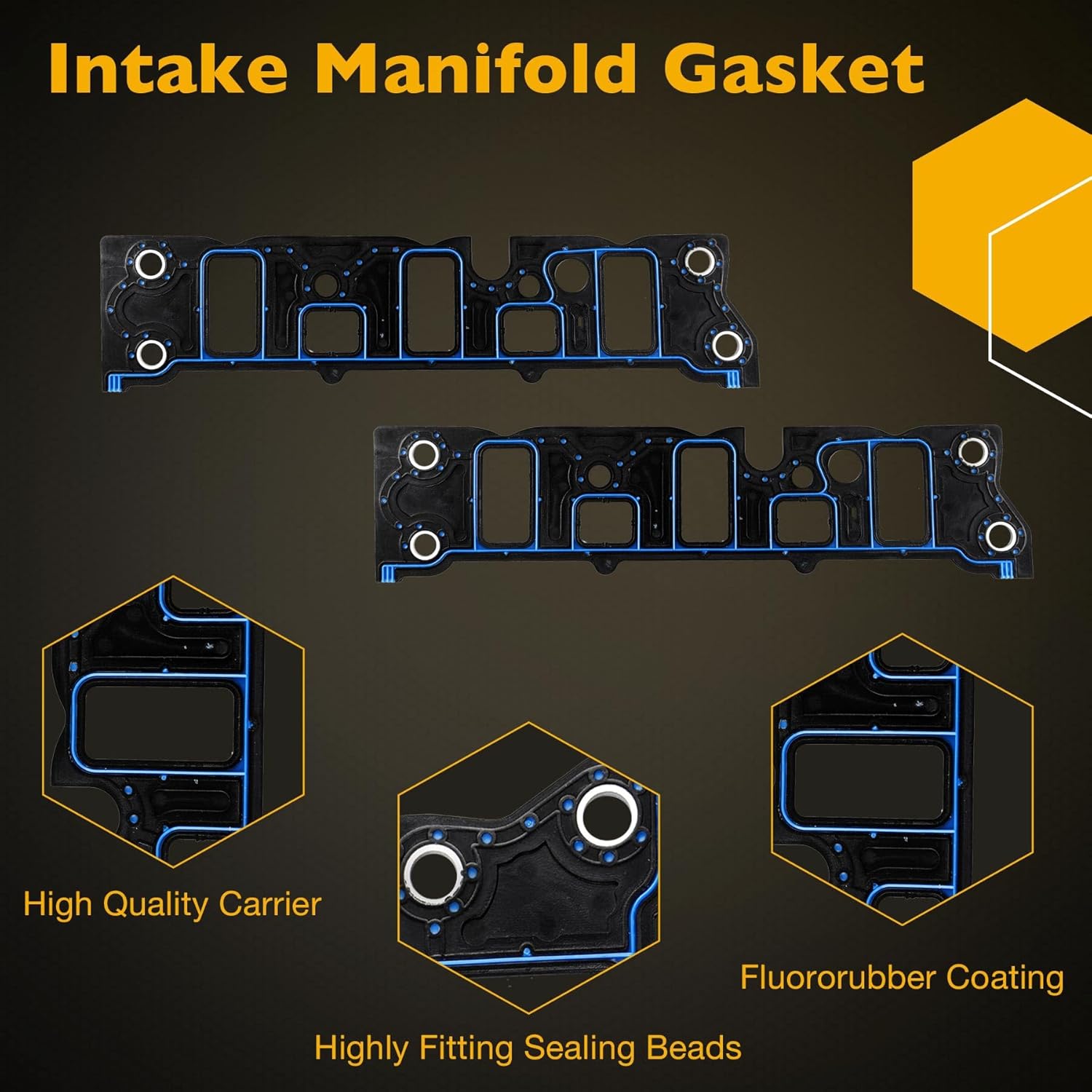 3.8L MLS Head Gasket Set with Bolt Set, Compatible with 1997-2005 Buick Chevrolet Pontiac 1997-1999 Oldsmobile, Cylinder Head Gasket Kit Replaces# HS9917PT ES74033