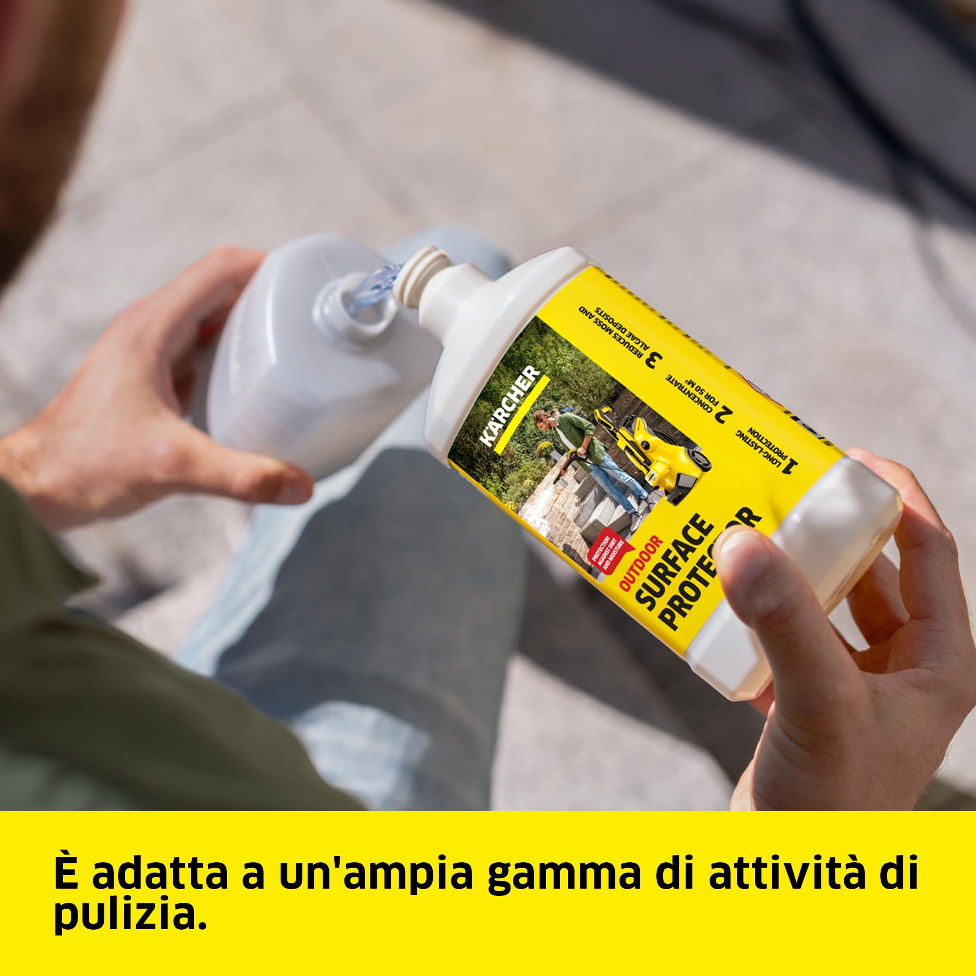 Kärcher idropulitrice K 3 FJ, max. 120 bar, 380 l/h, superficie: 25 m²/h, filtro acqua, 4,3 kg, pistola ad alta pressione, ugello rotante e per schiuma, lancia Vario Power