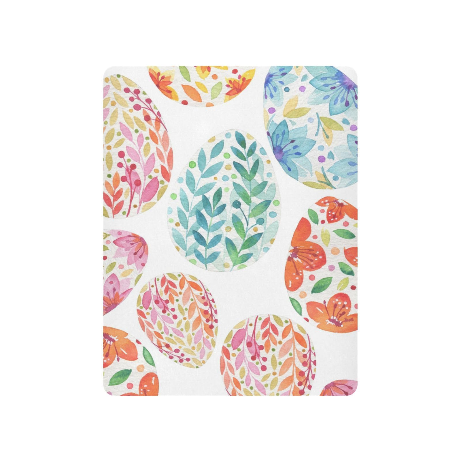 Moudou Easter Eggs Playard Sheet for Boy Girls, Soft Breathable Fitted Toddler Sheet for Standard Playard Bed Mattress, 39 x 27 x 5 Inch