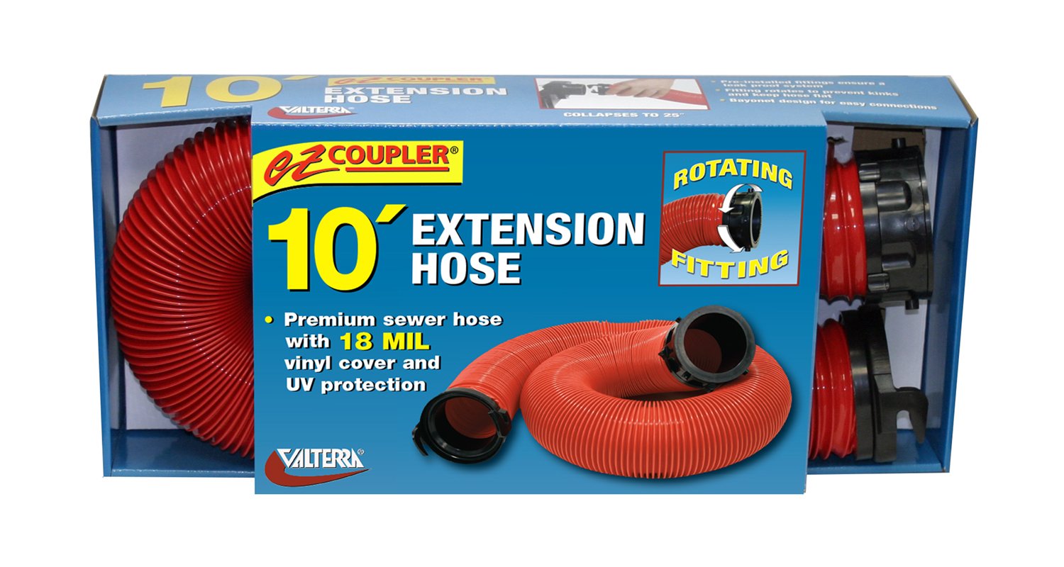 ValterraD04-0113 EZ Coupler 10' RV Extension Hose, Red