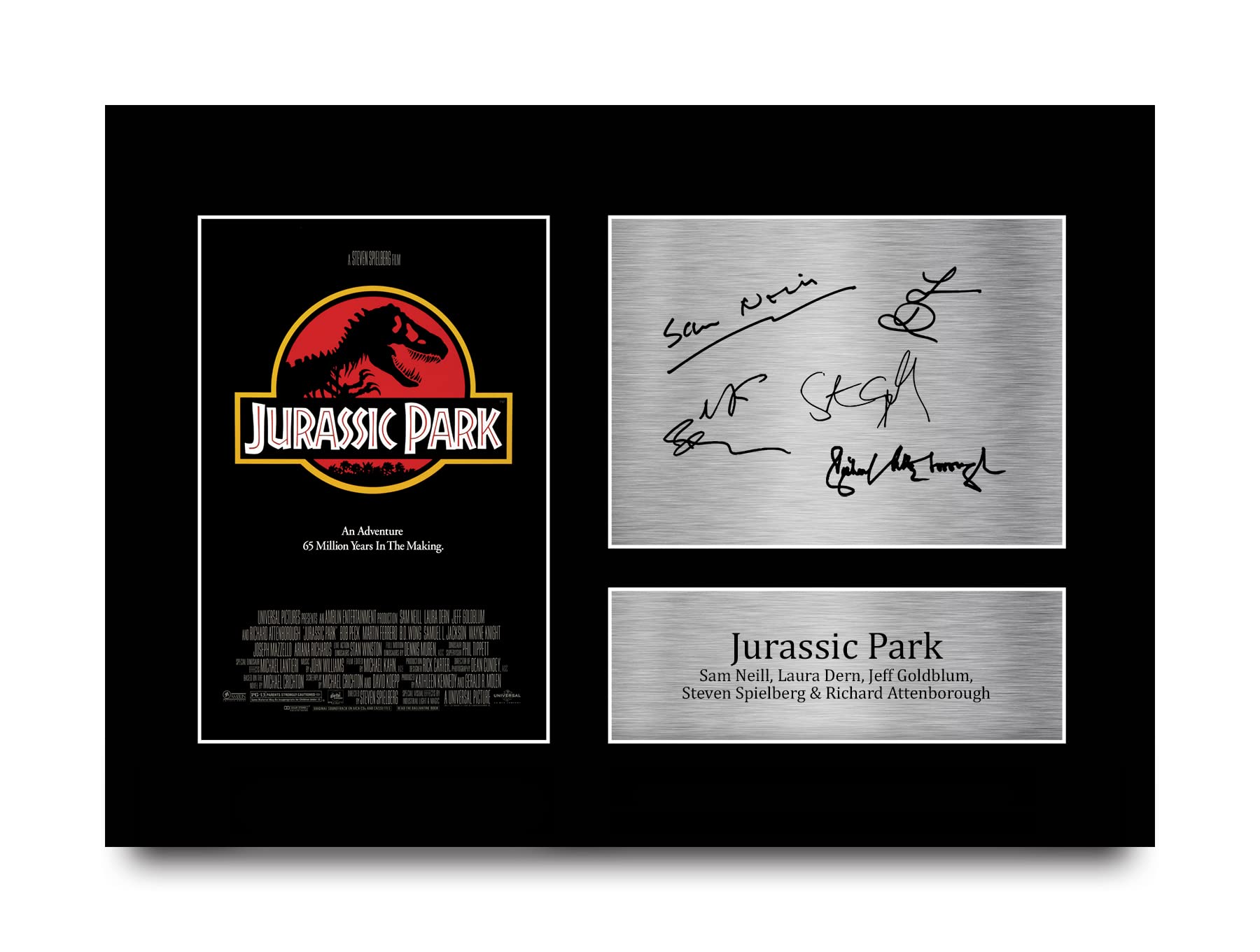 HWC Trading A4 Jurassic Park Cast Sam Neill Gifts Printed Signed Autograph Picture for Movie Memorabilia Fans - A4 โ image 1