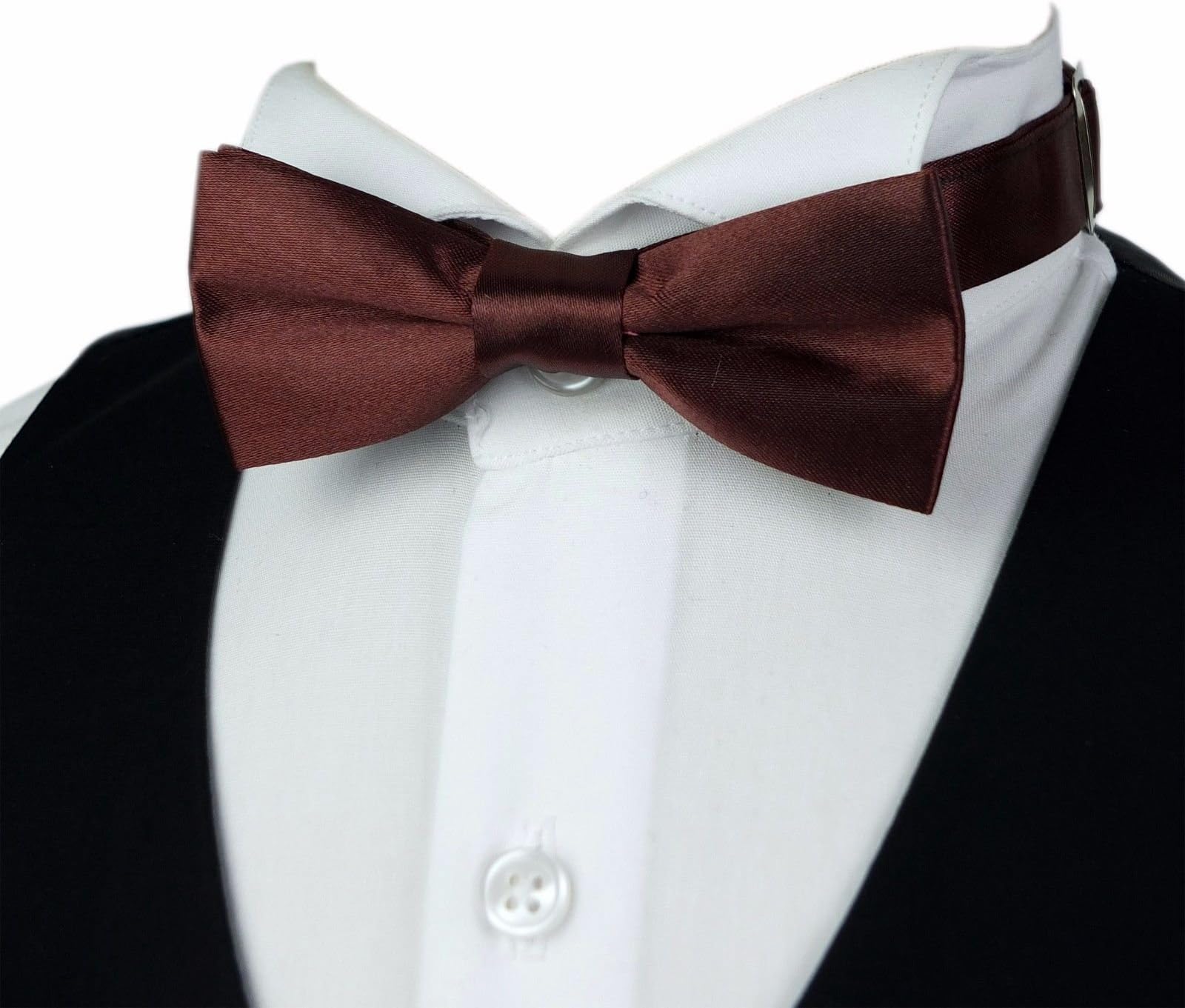 Boys Adjustable Bow Tie For Kids Children and Toddlers Plain Satin Bow Ties Various Colors Available