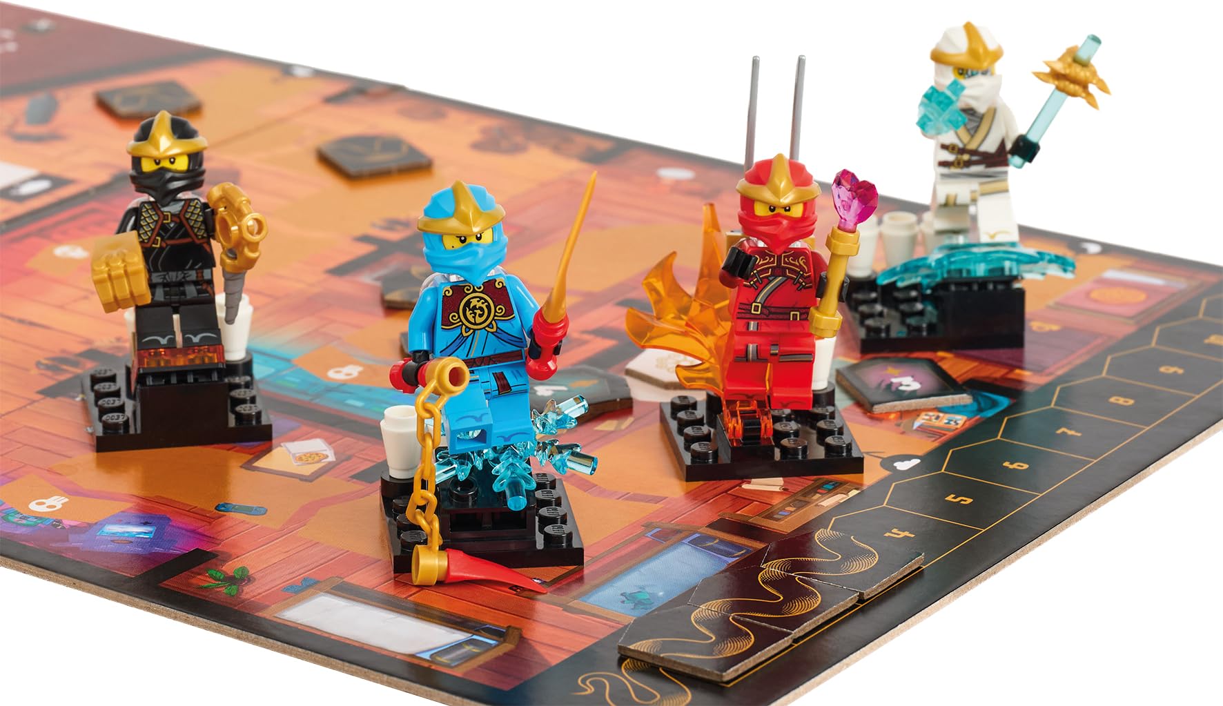 Asmodee - Lego Ninjago : Destiny’s Bounty Adventures ! - en Français | Jeu de société officiel LEGO Ninjago, Jeu d'aventure coopératif pour toute la famille, 2 à 4 joueurs, à partir de 8 ans
