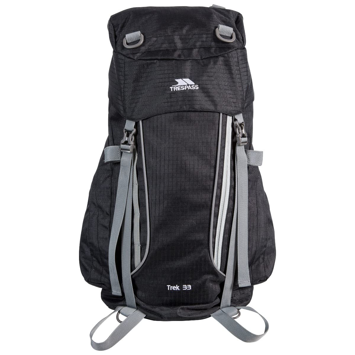 Trespass 33 L Rucksack Hiking Travel Backpack Padded Straps & Hip Belt Trek33