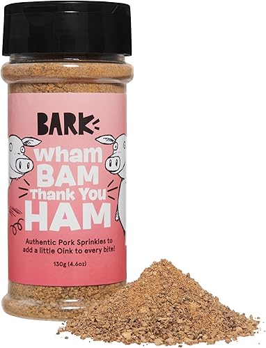 Barkbox Jamón Wham Bam Thank You, adornos secos para alimentos para perros con alto contenido de proteínas, ingredientes limitados, potenciador de