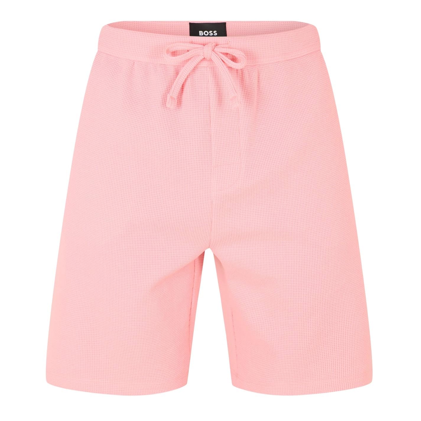 Boss Men's Bodywear Waffle Soft Texture Shorts - Pink 685 - X Large