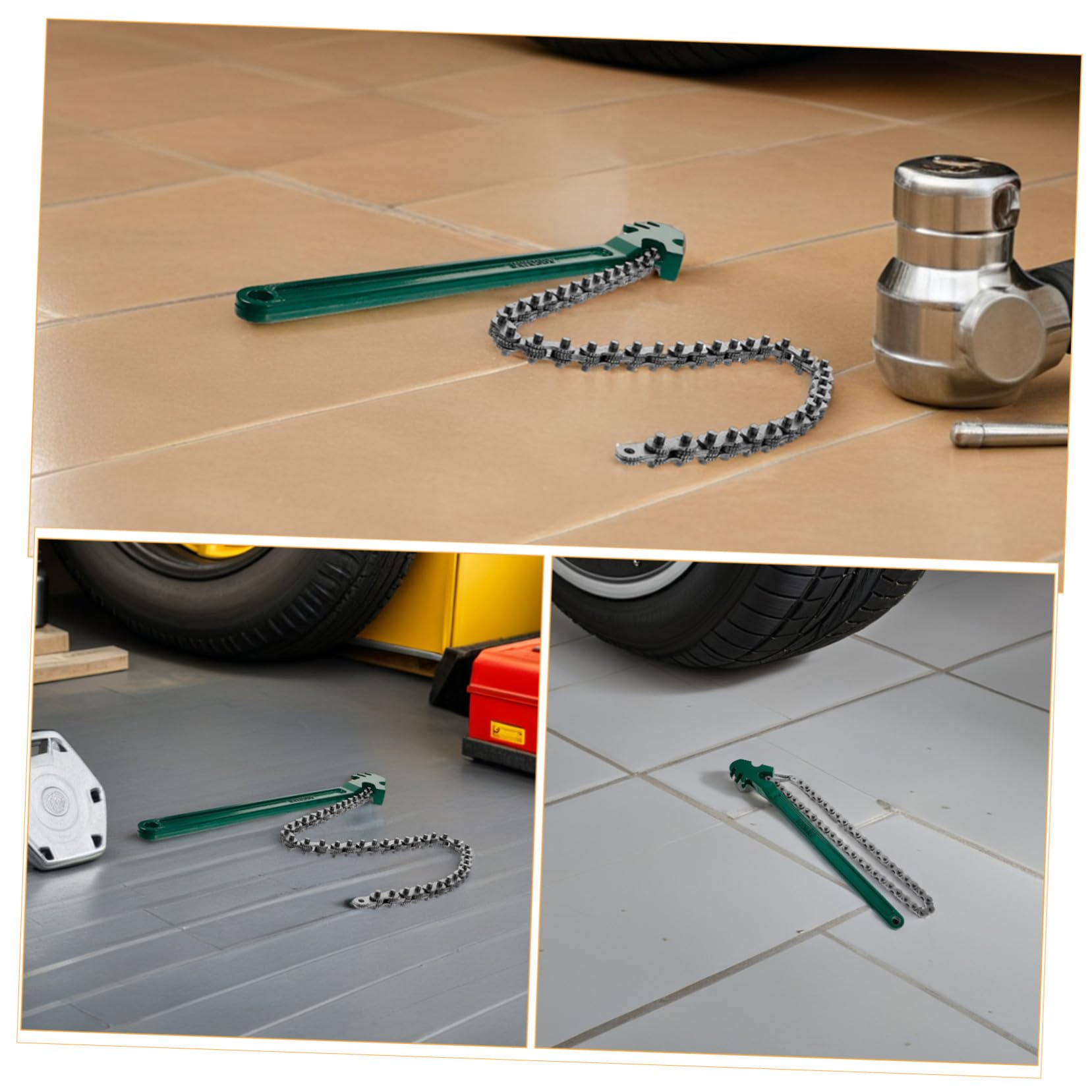 2 Pezzi Chiave A Nastro Per Filtro Olio Chiave A Catena Per Filtro Olio Per Auto Ad Alta Resistenza
