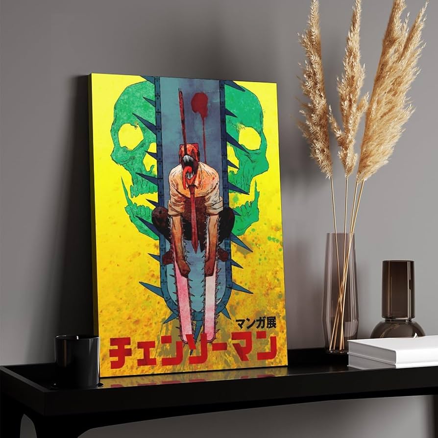 チェーンソーマン　パワー　額縁　絵画 チェンソーマン F3キャンバスアート パワー - ANIGA-TER