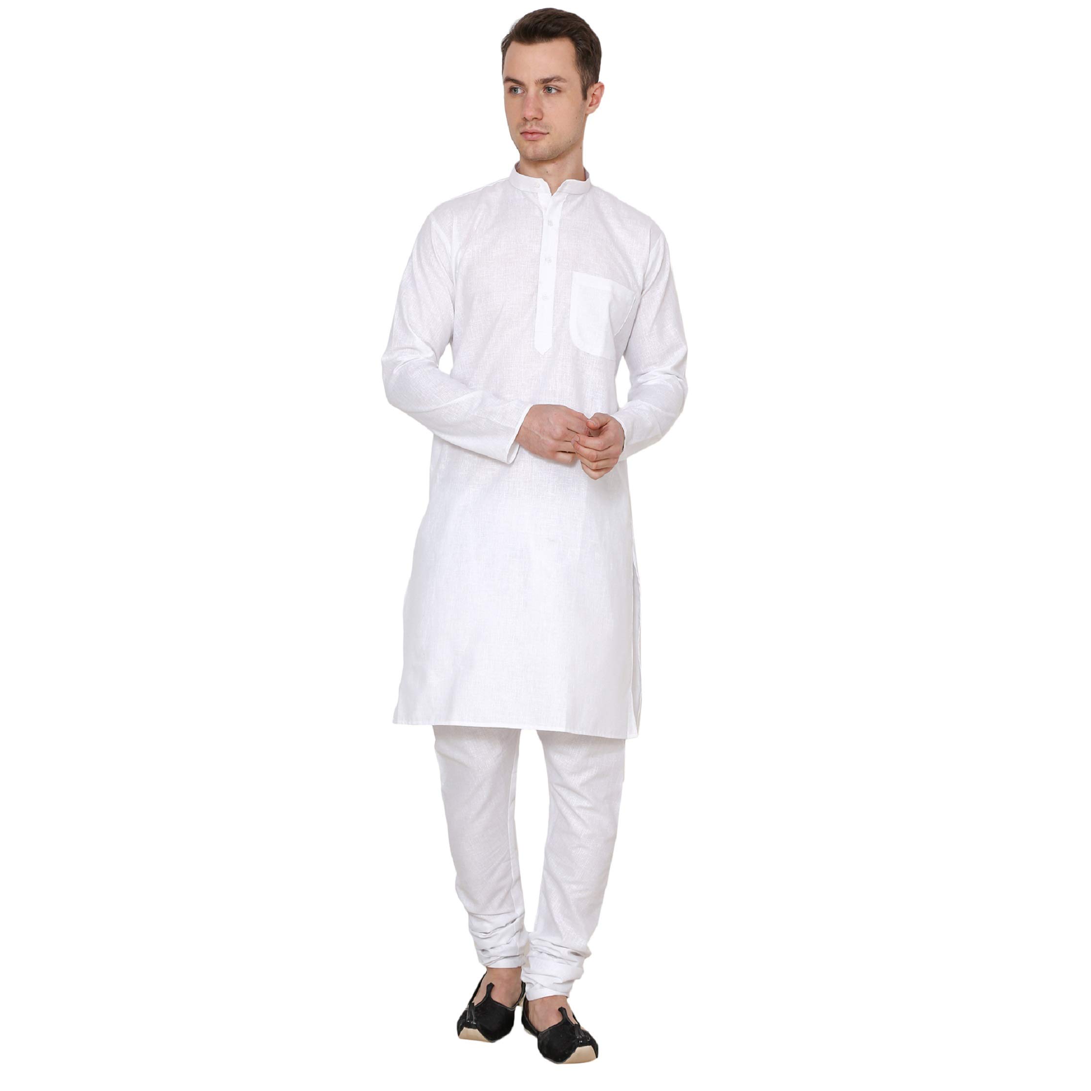 royal kurta Mens Linen Kurta Pyjama Set-picture-32